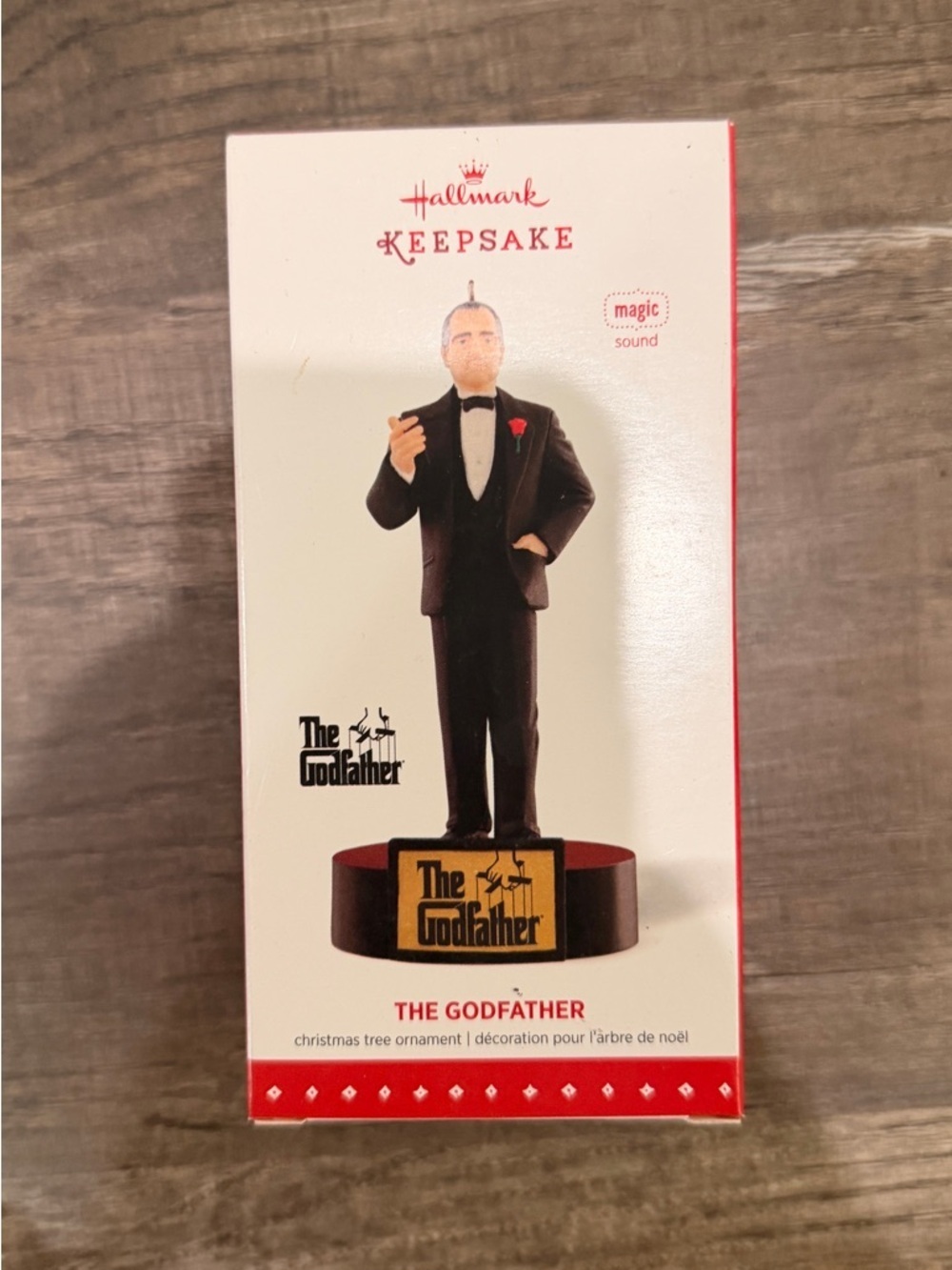 New in Box 2015 Hallmark The Godfather Magic and Sound Ornament